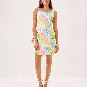 🆕 Lilly Pulitzer THE LILLY SHIFT 👗 “Via Sunny Sunflower” MSRP $198 NWT sz 14